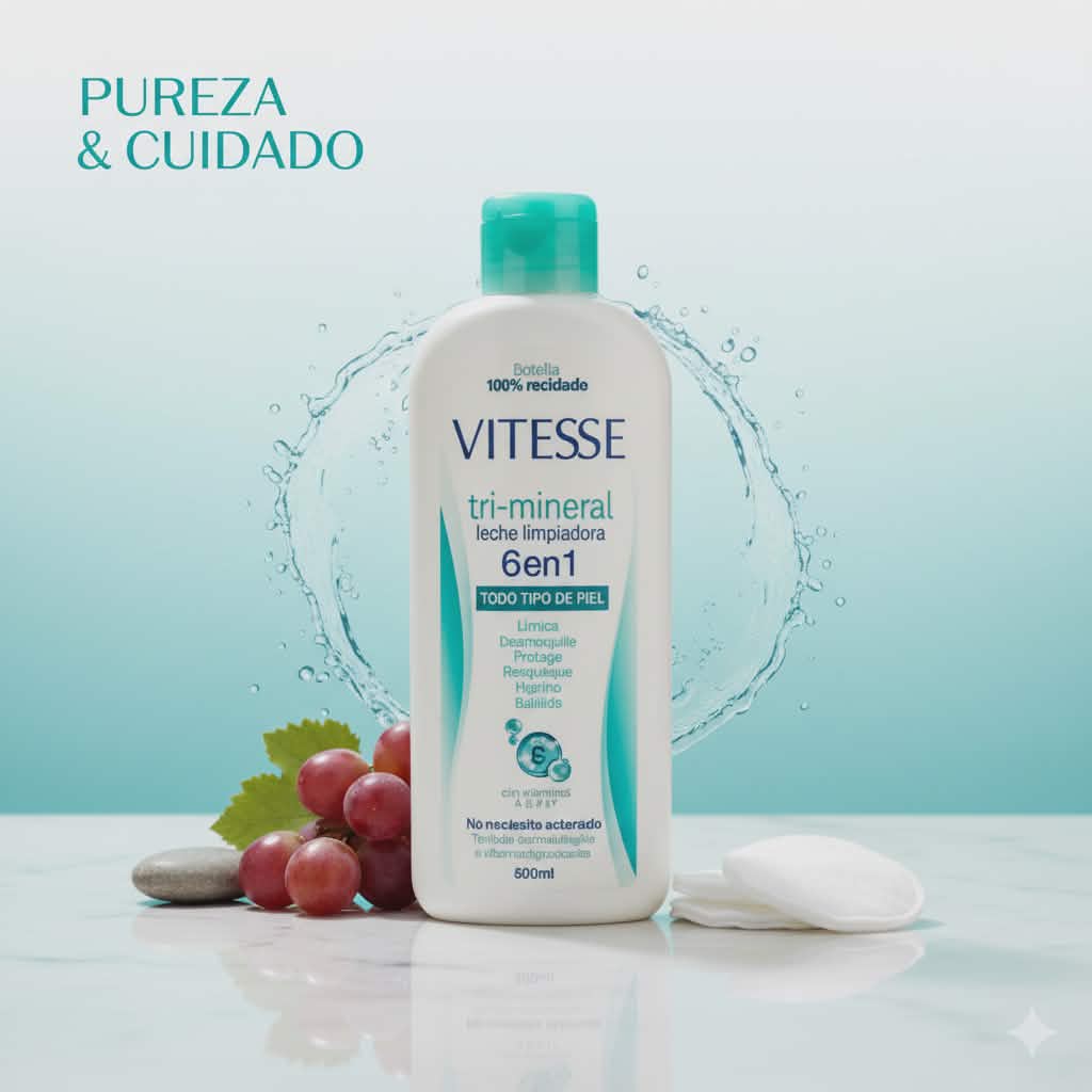 LAIT NETTOYANT TRIPHASE 6 EN 1 400ML. VITESSE