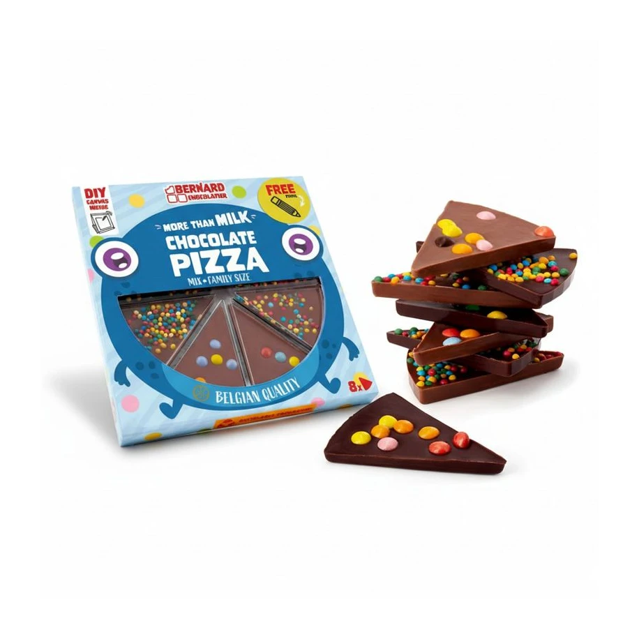 Pizza chocolat au lait 8 parts mix - 105g