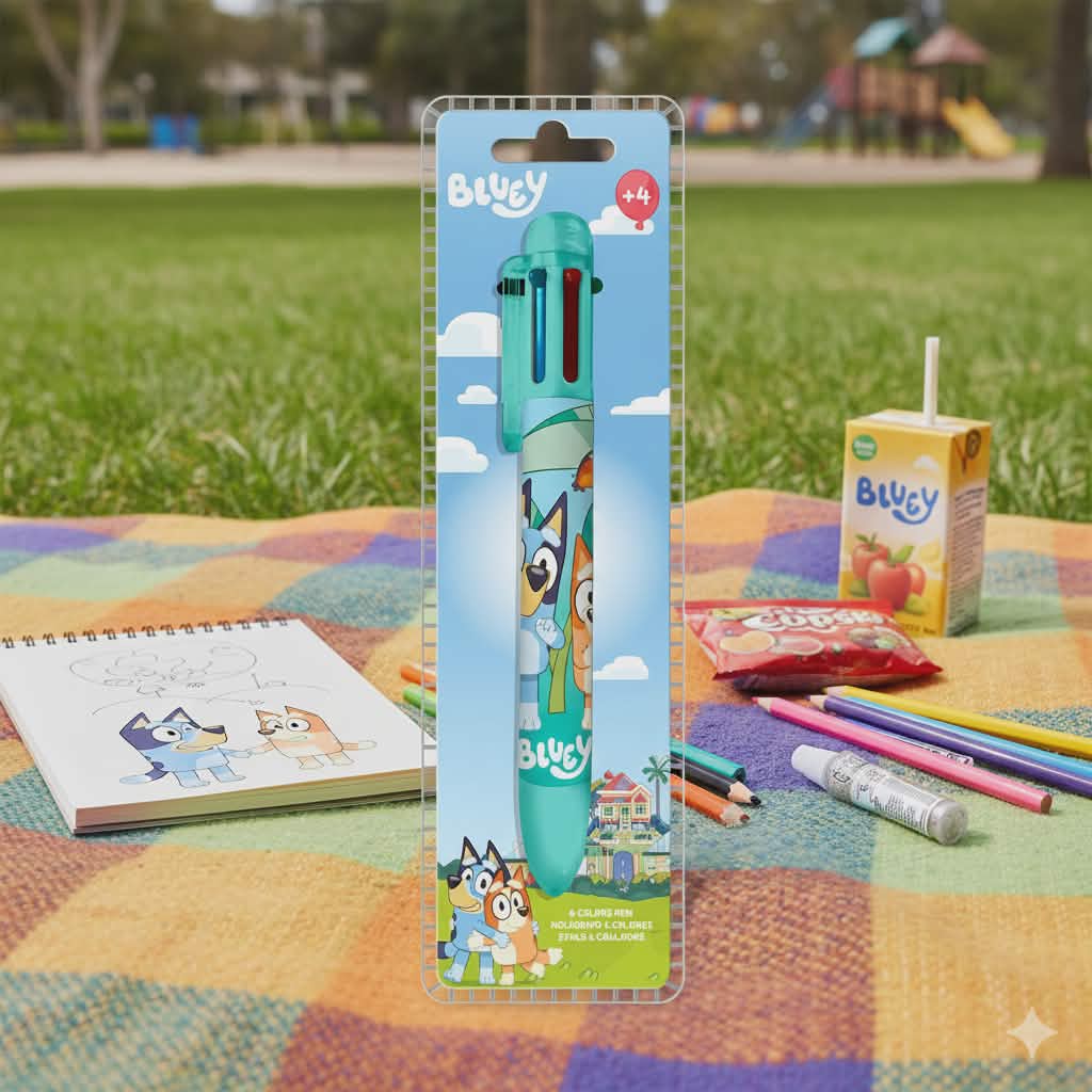 Stylo Bluey Life 6 couleurs
