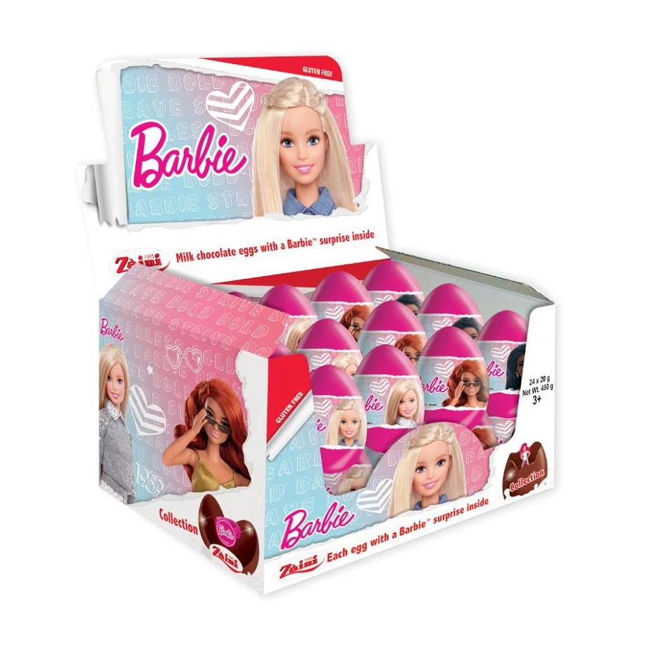 Oeufs chocolat figurine licence Barbie