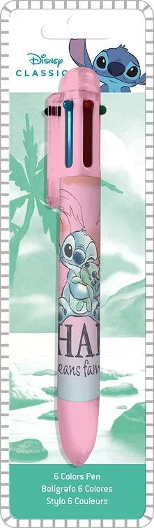 DISNEY - Stylo 6 Couleurs Stitch
