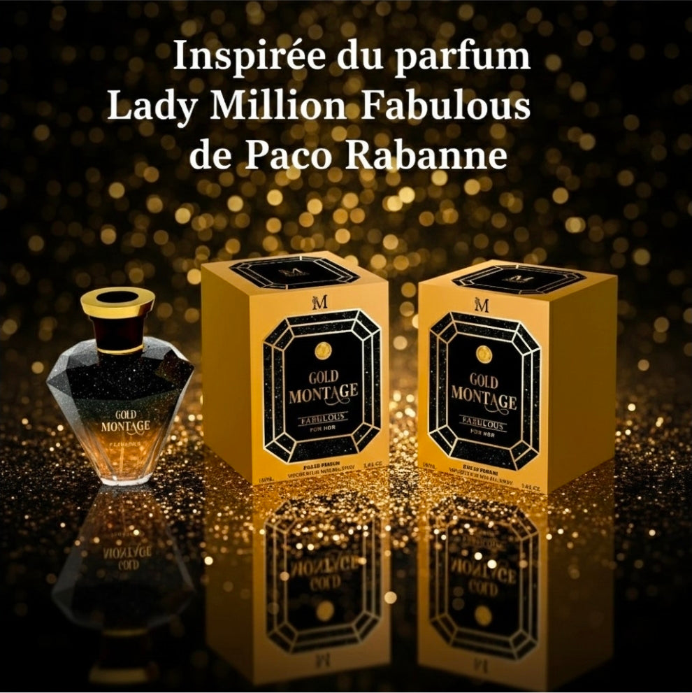 EAU DE PARFUM GOLD MONTAGE FABULOUS POUR FEMME 100ML. MIRAGE BRANDS