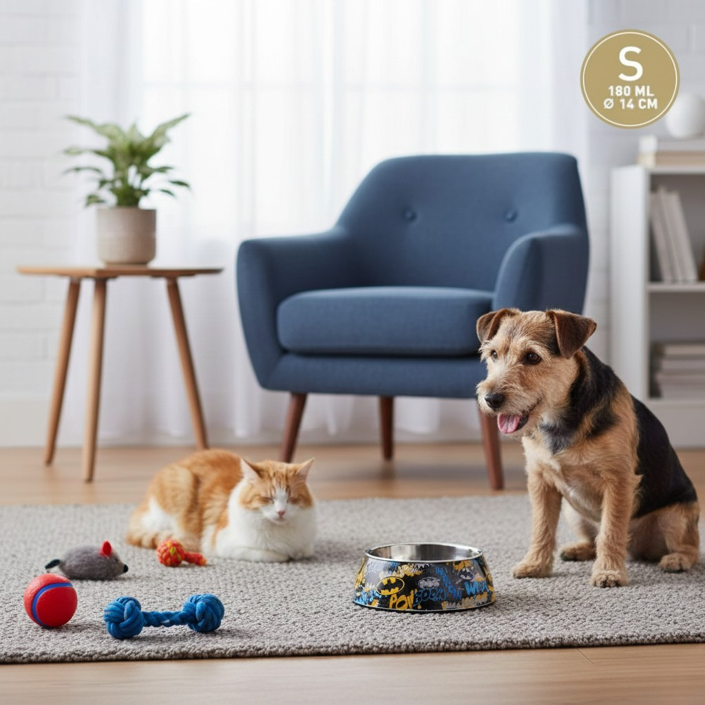 Gamelle pour chien ou chat Batman Boom, 180 ml