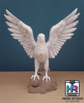Statue aigle effet marbre