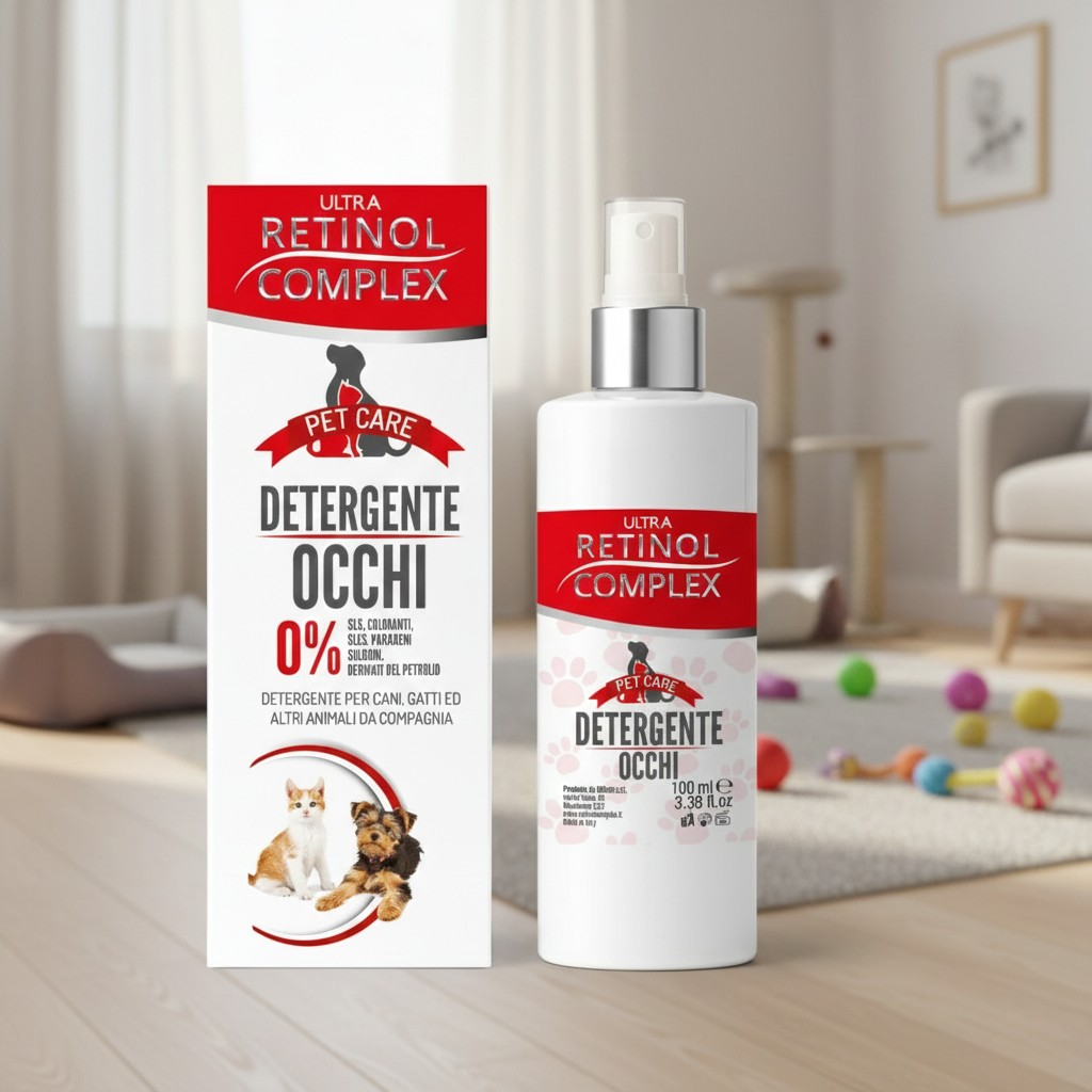 NETTOYANT POUR LES YEUX DES ANIMAUX 100ML. RETINOL COMPLEX