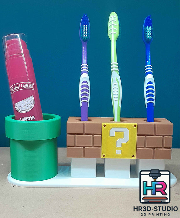Rangement Brosse à Dents Mario – Impression 3D