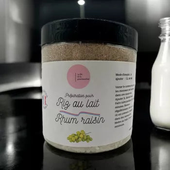 Préparation pour riz au lait Rhum raisin