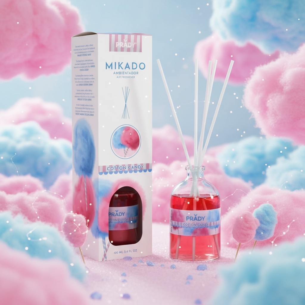 Diffuseur mikado barbe à papa 100ml - Prady