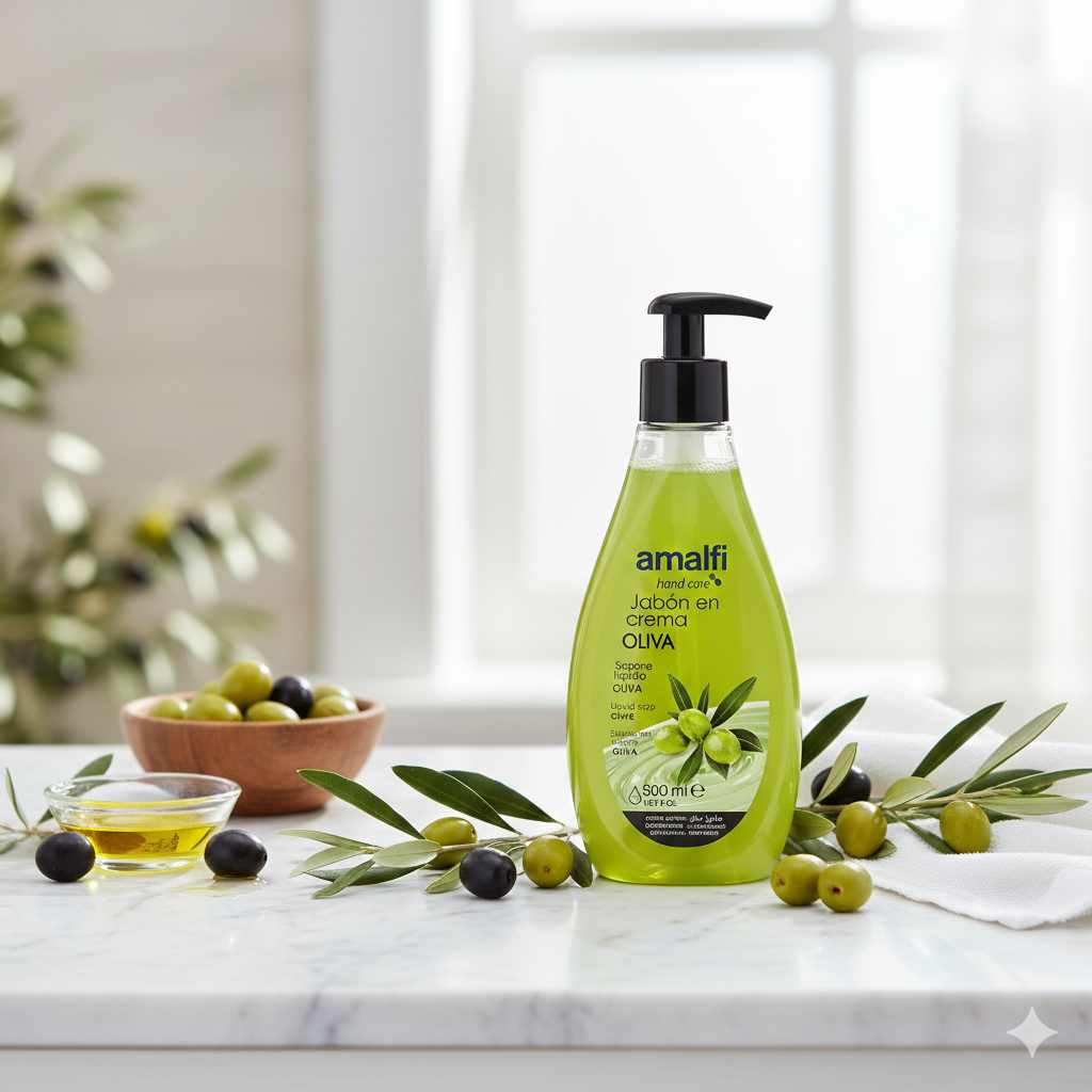 SAVON CRÈME OLIVE 500ML. AMALFI