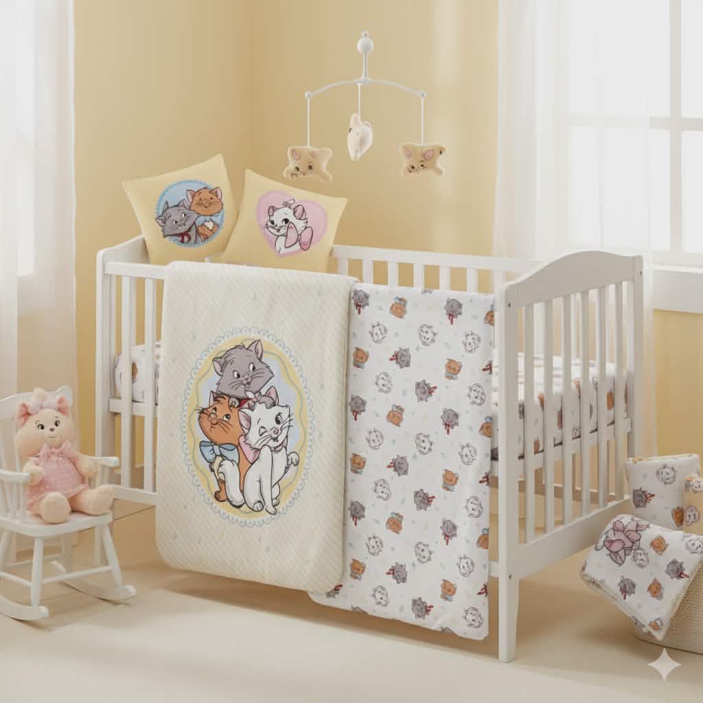 Housse de couette Disney Classics « Les Chats Aristocrates » (140 × 200 cm, 70 × 90 cm)