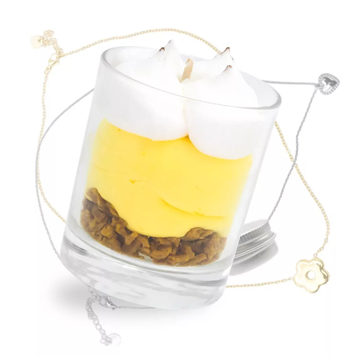 Bougie bijou citron meringué