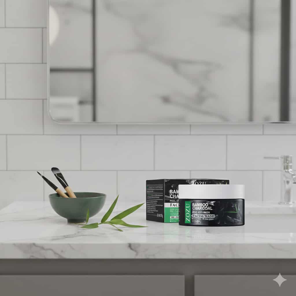 MASQUE VISAGE AU CHARBON DE BAMBOU 100GR.