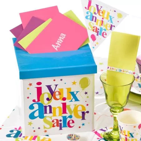 Urne / Tirelire Joyeux Anniversaire - pièce