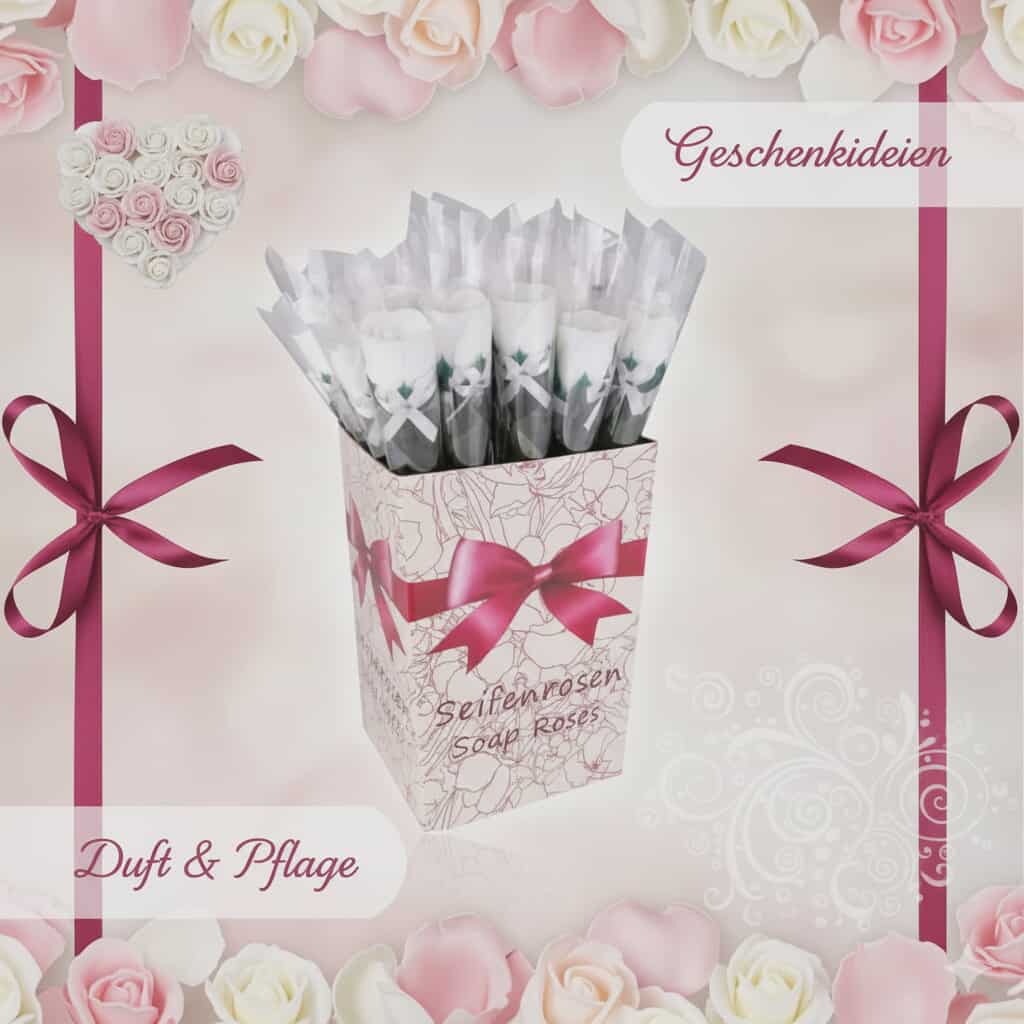 Rose de savon Blanche