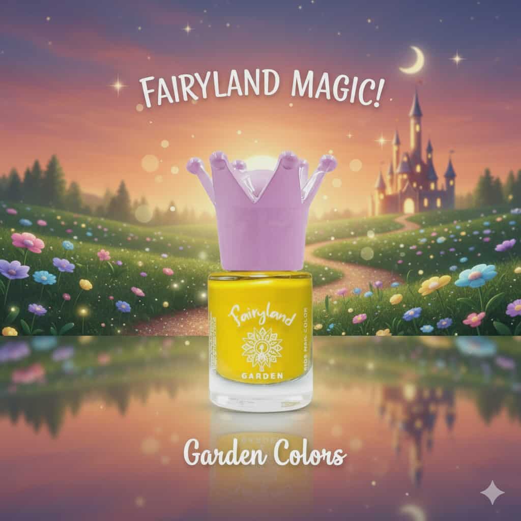 Vernis à ongles à base d'eau FAIRYLAND, Jaune Jiny
