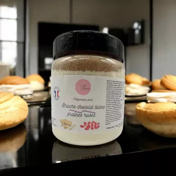 Brioche chocolat blanc pralines roses 430G