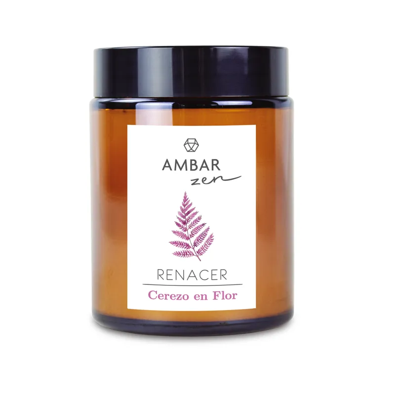 BOUGIE COLLECTION AMBIANCE AMBAR ZEN FLEUR DE CERISIER