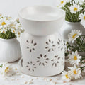 Brûleur à Huile et Fondant de Cire en Céramique - Fleur Marguerite