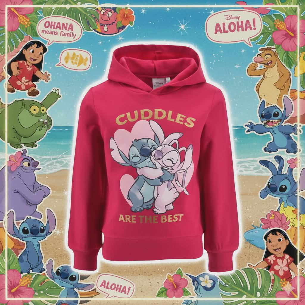 Pull enfant Disney Lilo et Stitch, le chien étoile câlin, 3-8 ans / 98-128 cm