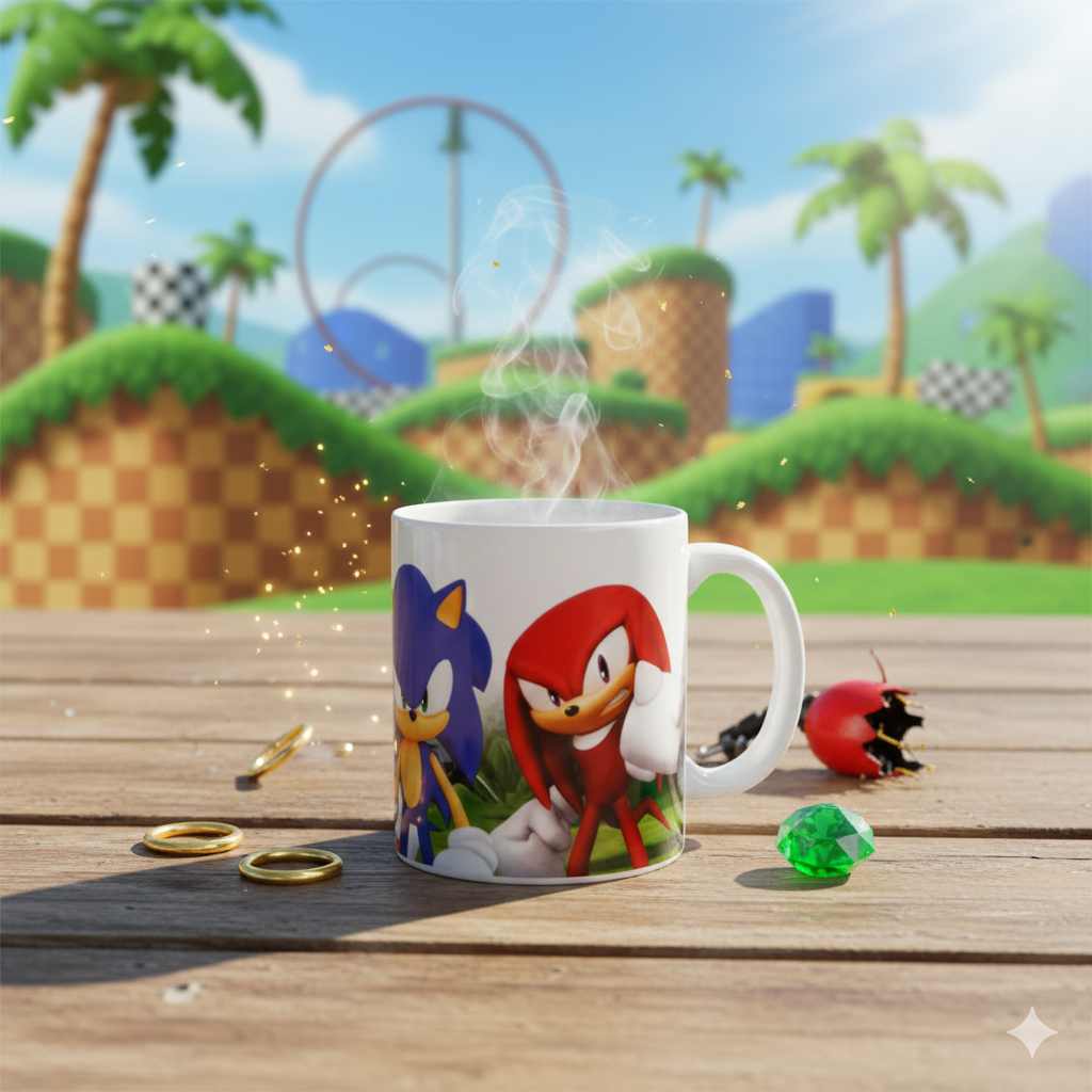 Mug en porcelaine Sonic le Hérisson Power Trio 325 ml