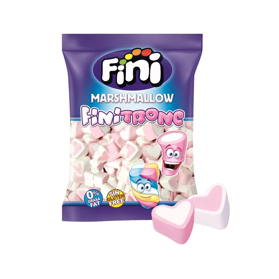 Finitronc Coeurs en guimauve bicolores - sachet de 125 pièces 820 gr