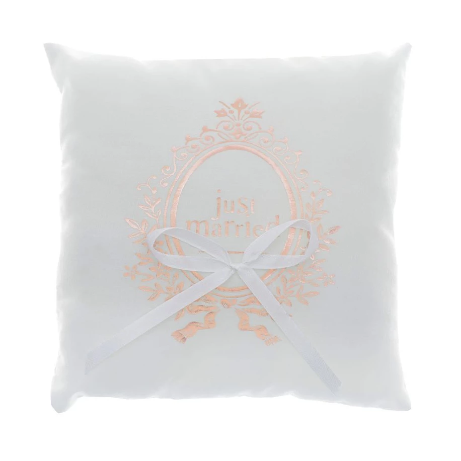Coussin porte-alliances Just Married ROSE GOLD - pièce