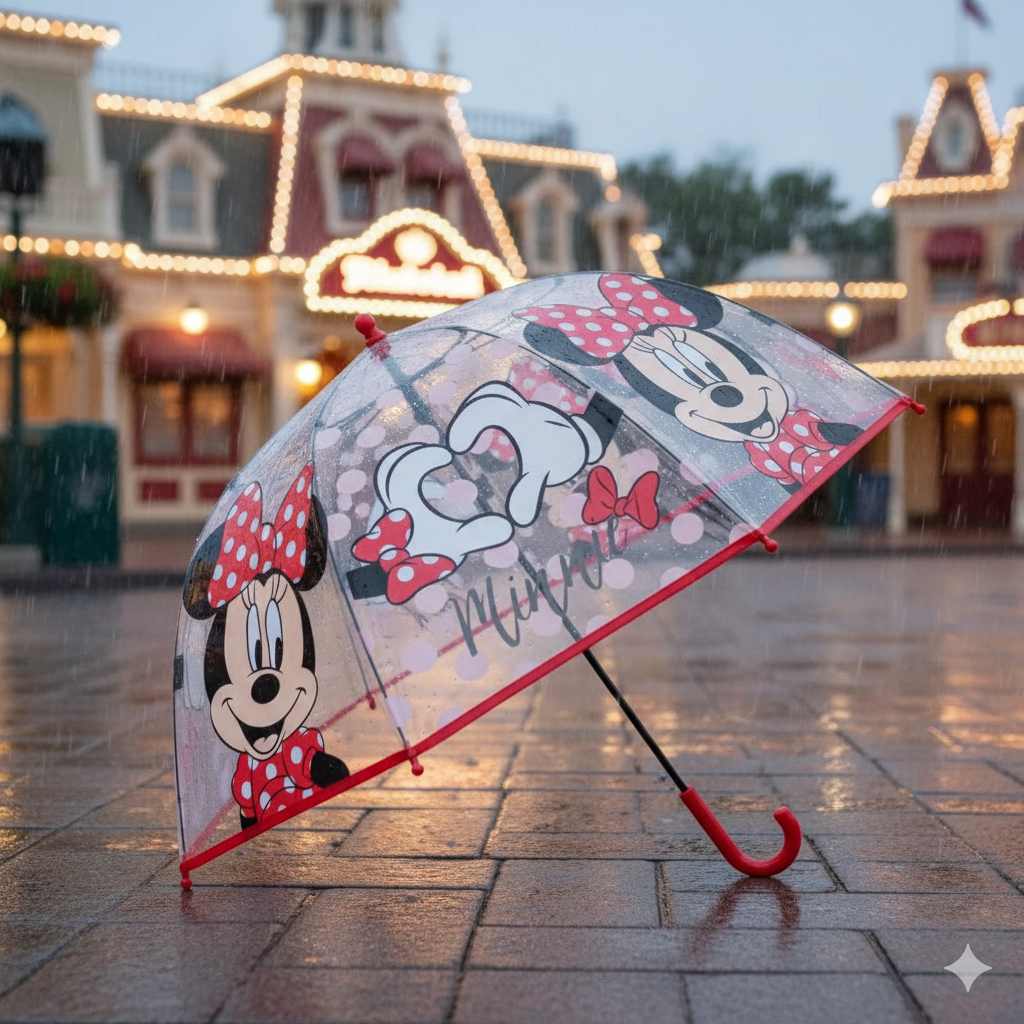 Parapluie transparent pour enfant Disney Minnie Lovely Ø72 cm