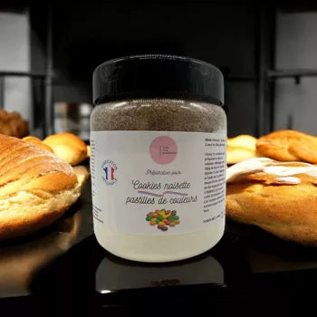 Cookies noisette pastilles de couleurs 470G