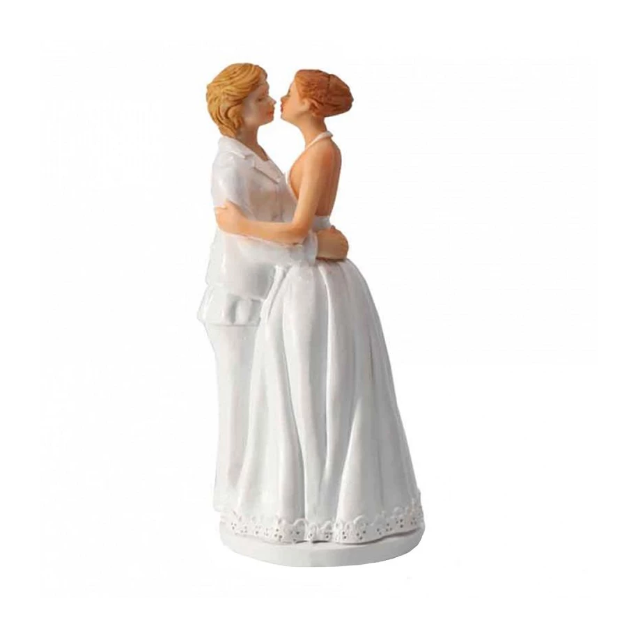 Statuette couple de femmes H. 14cm - pièce