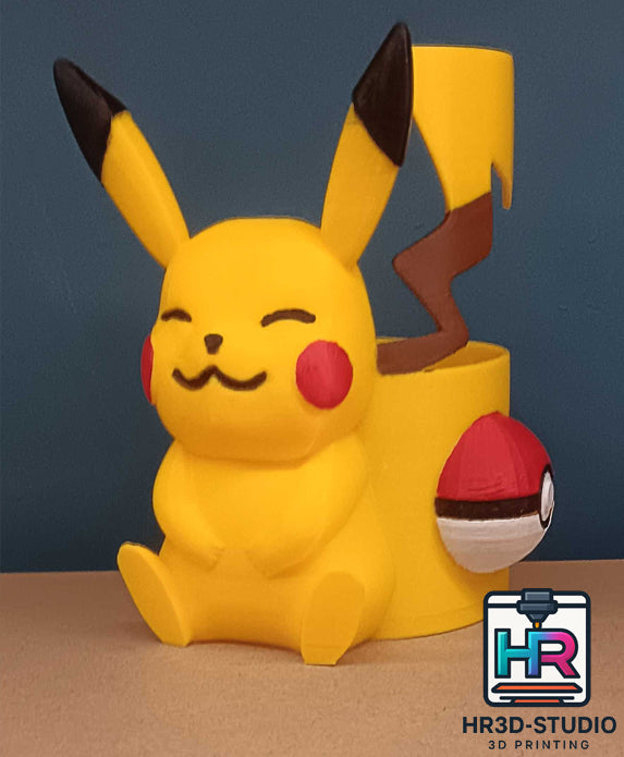 Porte-crayon Pikachu – Impression 3D artisanale