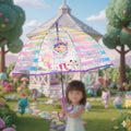 Maison de poupée Gabi Welcome Parapluie transparent pour enfants Ø72 cm