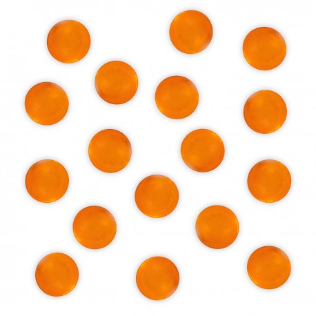 10 xPerle de bain ronde transparent orange, Senteur Fruitée
