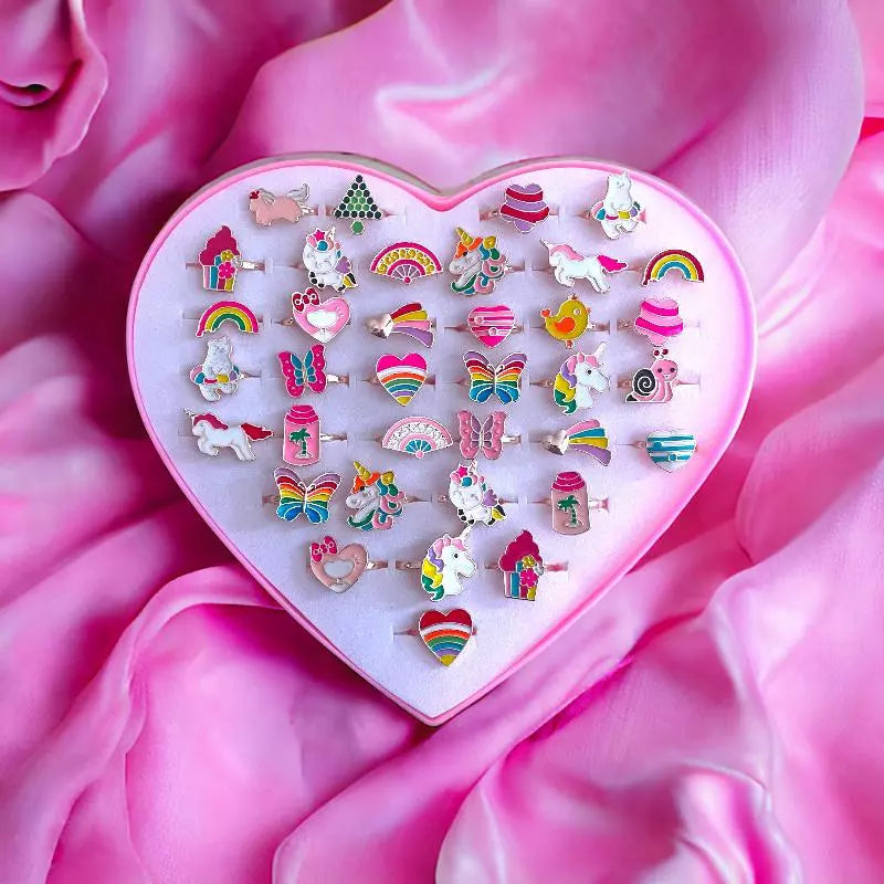 Présentoir de 36 bagues : Bague réglable pour enfant