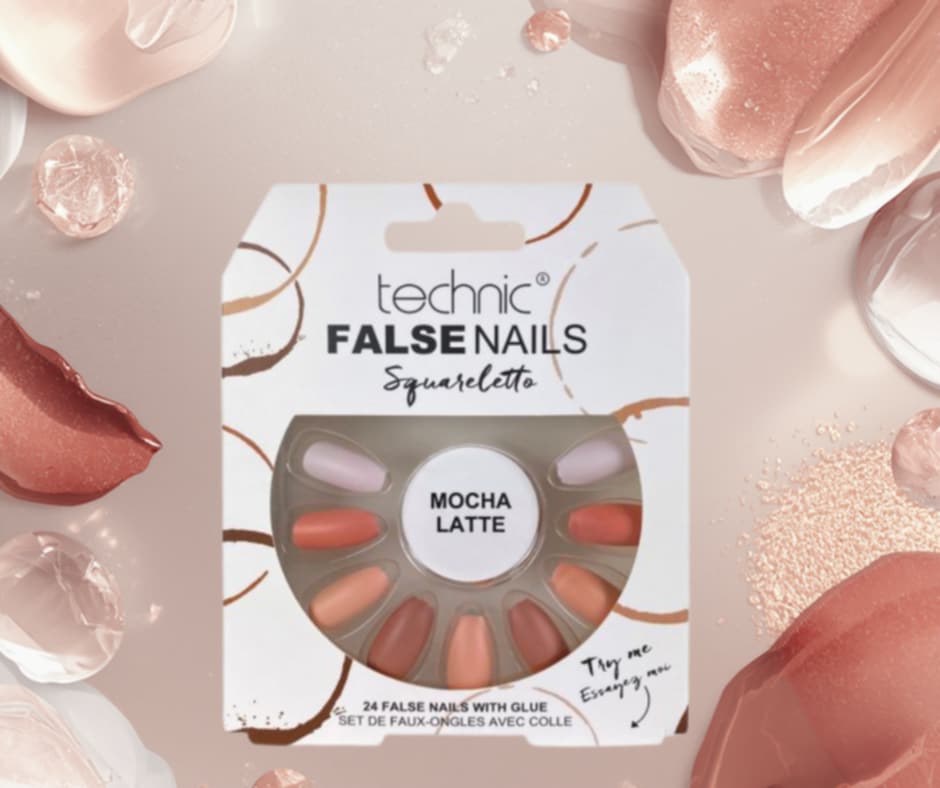 technic - Faux ongles Squareletto Mocha Latte