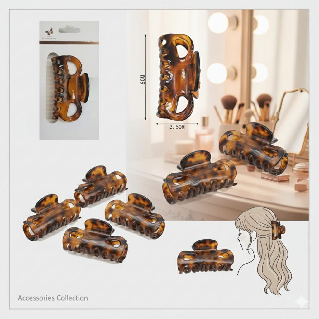 PINCE À CHEVEUX MARRON