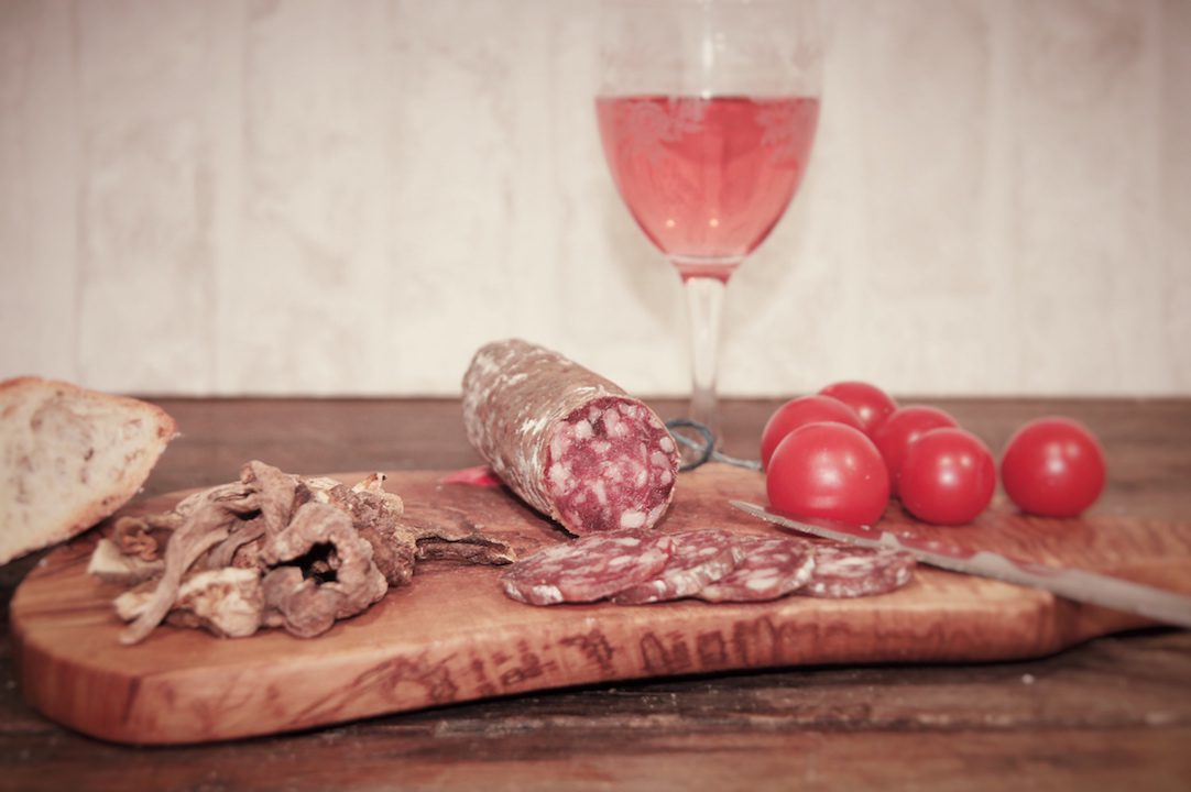 Saucisson aux cèpes
