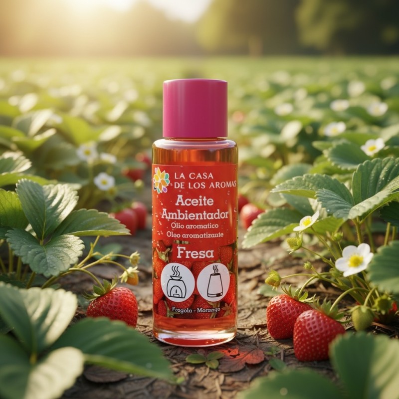 Huile Aromatique à la Fraise 50ml - La casa de Los Aromas
