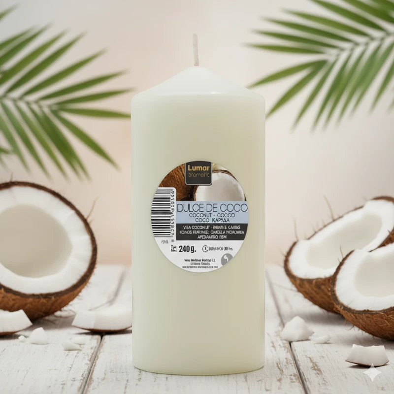 Grande Bougie Coco – 12cm X 5,70cm – 240grs