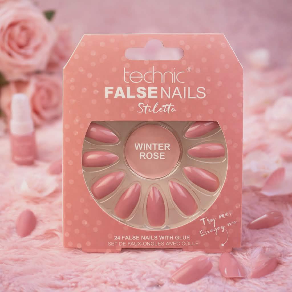 technic - Faux ongles Stiletto Winter Rose