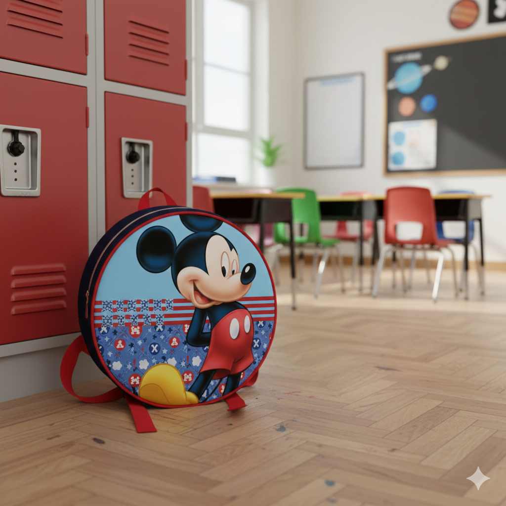 Sac à  Dos Rond Mickey 27 x 9 Cm