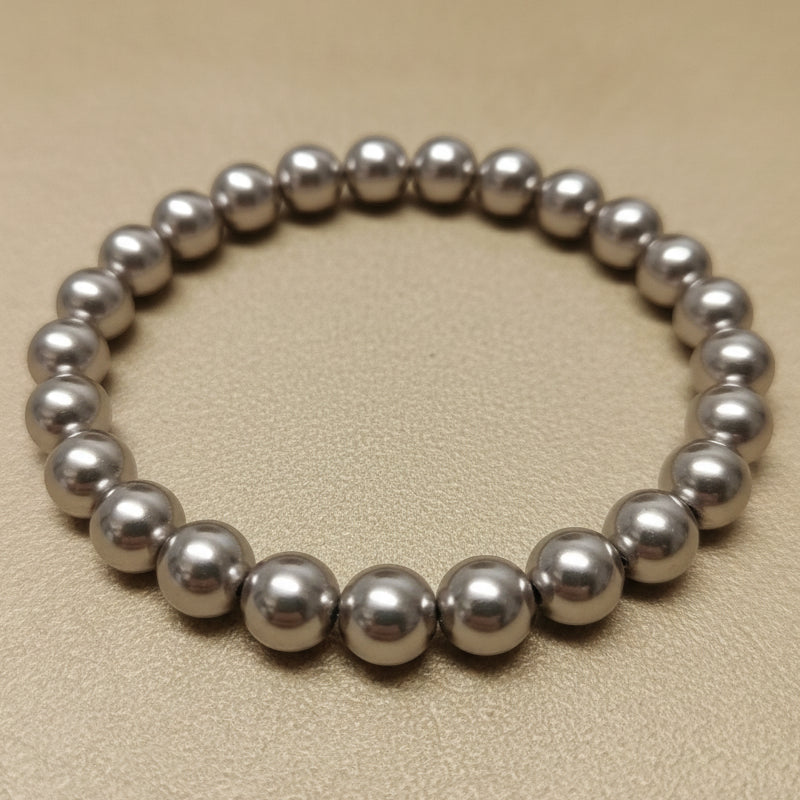 Le Bracelet Perles “Verre” Nacrées Élastique Haute Qualité – L’Élégance Intemporelle à Votre Poignet