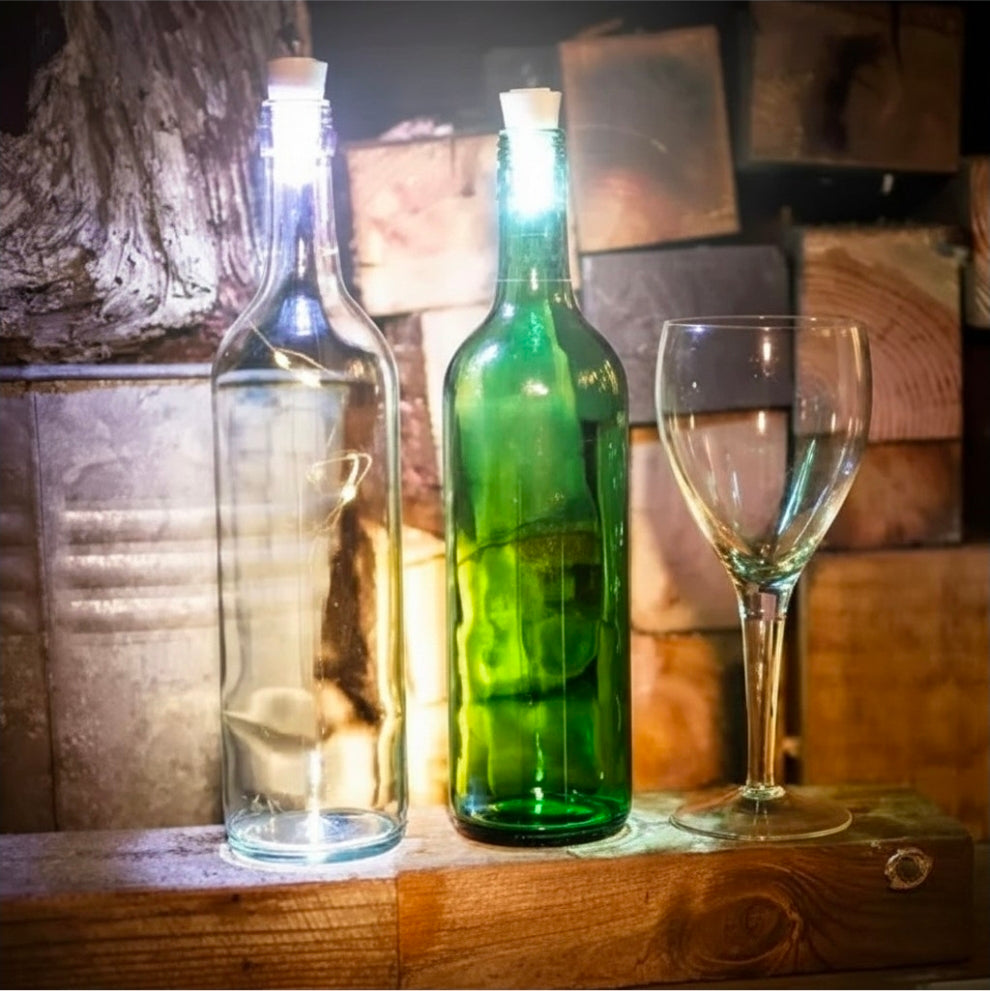 Lampe LED pour bouteille « Bouchons lumineux » (lot de 2)