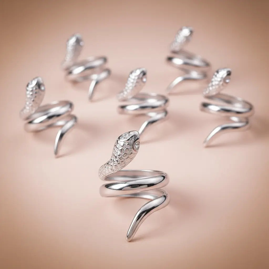 Bague ajustable Argentée Prémium – Acier Inoxydable