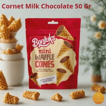 Bonjuks Cornet Milk Chocolate 50 Gr