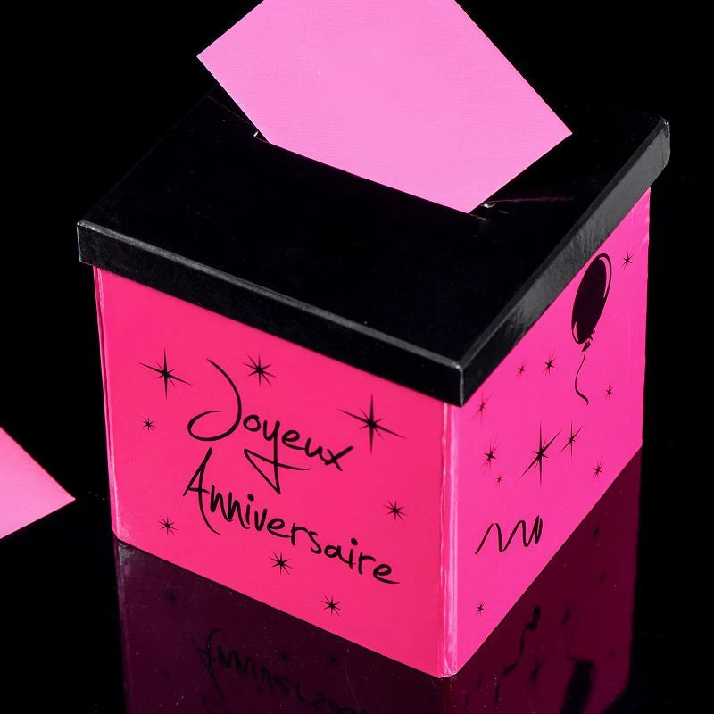 Urne / Tirelire Chic Joyeux Anniversaire - pièce