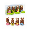 Moulages Lapin en chocolat au lait décoré - boîte de 40g