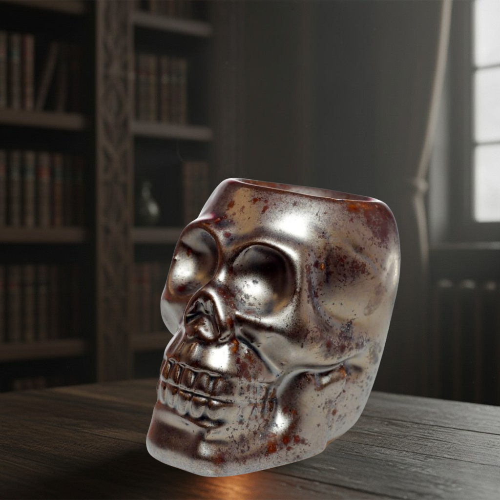 Brûleur à Huile en Céramique - Crâne