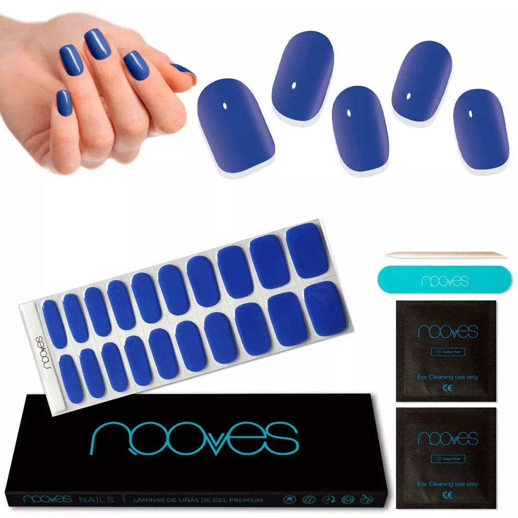 Feuilles de Gel - Bleu Royal - Nooves Nails