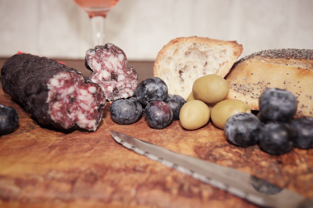 Saucisson aux myrtilles