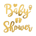 Déco autocollante Baby Shower OR - pièce